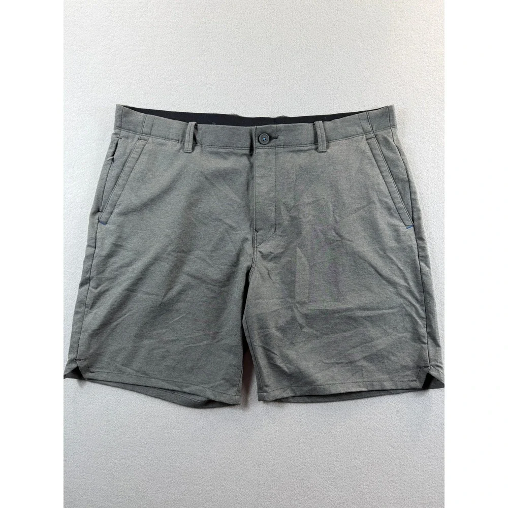 Tommy Bahama‎ Hybrid Shorts Mens 38 Gray Performance Stretch Zip Pockets